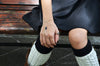 Jess Silver Onyx Hand Chain Bracelet